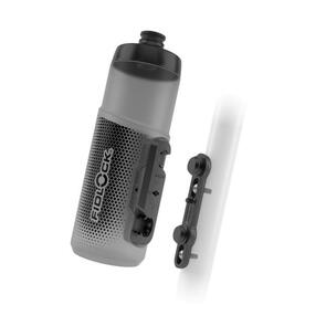 FIDLOCK BOTTLE 600ML + BIKE BASE INC CAGELESS MAGNETIC-MECHANICAL MOUNTING SYSTEM FOR BIKE FRAMES TRANSPARENT BLACK
