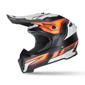 M2R X2.1 TORQUE PC-8F BLACK/ORANGE ADULT MX/OFF ROAD HELMET