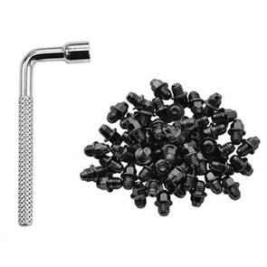 FUNN 4MM 50PCS OF PEDAL PINS TO SUIT MAMBA, RIPPER AND PYTHON, M4X6MM, WITH INCLUDED 4MM SOCKET WRENCH BLACK