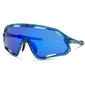 MADISON CODE BREAKER II SUNGLASSES 3 PACK CRYSTAL GLOSS BLUE / BLUE MIRROR / AMBER / CLEAR LENS