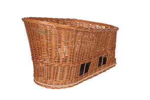 BASIL PASJA MEDIUM DOG  BASKET, 30L,45CM,  MIK 2.0 , NATURAL (INCLUDES MIK ADAPTER PLATE)