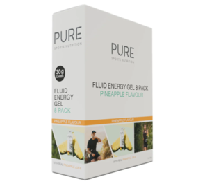 PURE - FLUID ENERGY GEL PINEAPPLE 50G (BOX 8)