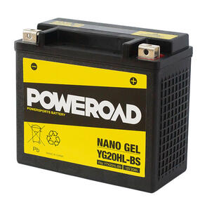 POWEROAD YG20HL-BS NON-DG NANO GEL BATTERY ALT: YTX20HLBS