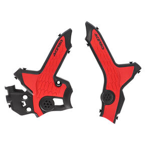 ACERBIS X-GRIP FRAME GUARDS BLACK/RED CRF300L/RALLY 21-24 ACERBIS
