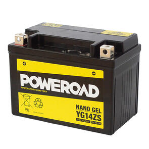 POWEROAD YG14-ZS NON-DG NANO GEL BATTERY ALT: YTZ14S