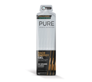 PURE - PERFORMANCE + RACE ENERGY GEL COLA + CAFFEINE (80MG) 70G (BOX 16)