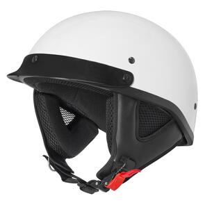 M2R ATV HELMET WHITE W/ PEAK ADULT OPEN FACE