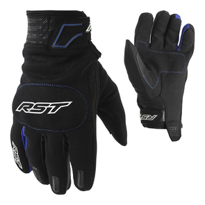 RST RIDER CE TEXTILE GLOVE [BLACK/BLUE]