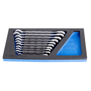 UNIOR 964/27SOS SET OF RATCHET COMBINATION WRENCHES IN SOS TOOL TRAY