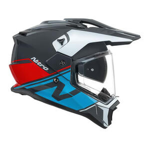 NITRO MX780 ADVENTURE HELMET GREY/BLUE/RED