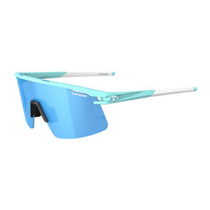 TIFOSI MOAB LITE SUNGLASSES GLACIER BLUE, WITH CLARION BLUE, AC RED AND CLEAR LENS