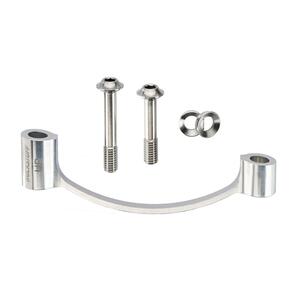 TRICKSTUFF ADAPTER POST MOUNT 23 SILVER, TITANIUM BOLTS