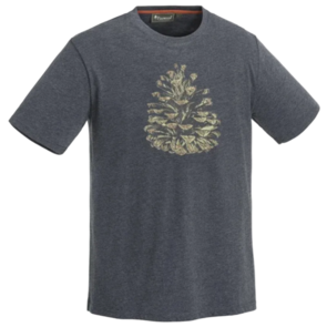 PINEWOOD OUTDOOR T-SHIRT BLUE MELANGE