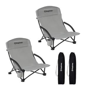 KINGCAMP FOLDING BEACH CHAIR TWIN PACK