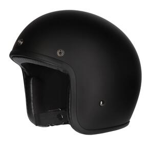 M2R PRIME MATTE BLACK W/ STUDS & PEAK ADULT OPEN FACE HELMET