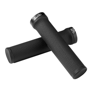 SKWI:KI MK2 MTB DIAMOND SINGLE LOCK ON GRIP - BLACK