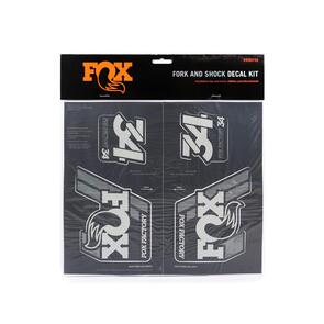 FOX DECAL 2019 AM HERITAGE FORK & SHOCK KIT - SILVER