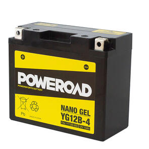 POWEROAD YG12B-4 NON-DG NANO GEL BATTERY ALT: YT12B-BS