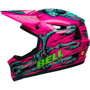 BELL HELMETS SANCTION 2 DLX MIPS HELMET BONEHEAD GLOSS PINK/TURQUOISE