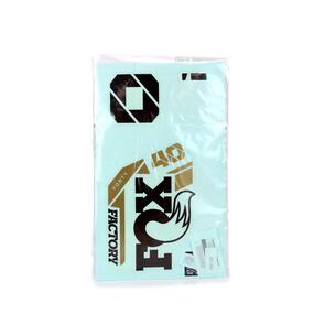 FOX DECAL KIT 2025 40 F-S BLK LOGO PODIUM GOLD FORK