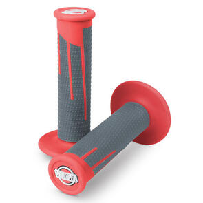 PROTAPER LOCK ON GRIPS FULL DIAMOND RED/DARK GREY