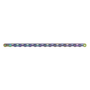 SRAM CHAIN RED E1 RAINBOW FLATTOP 126LINKS W/POWERLOCK 12 SPEED