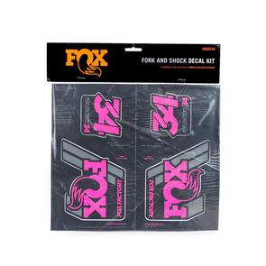 FOX DECAL 2019 AM HERITAGE FORK & SHOCK KIT - PINK