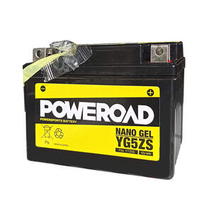 POWEROAD YG5ZS NON-DG NANO GEL BATTERY ALT: YTZ5S