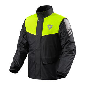 REV'IT NITRIC 3 H2O RAIN JACKET BLACK-NEON YELLOW