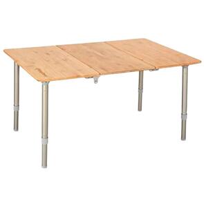 KINGCAMP FOLDING 3 SECTION BAMBOO TABLE