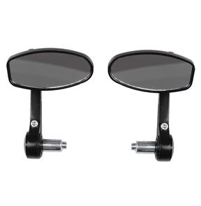 REVOLUTION BAR END/CLAMP ON MIRRORS STEALTH (PAIR) REVOLUTION
