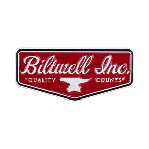 BILTWELL ENAMEL PIN [SHIELD RED/WHITE]