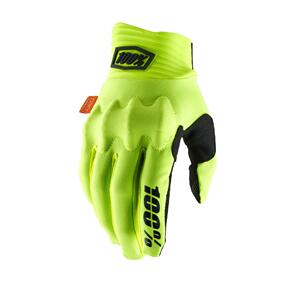 100% 2 COGNITO D30 GLOVES FLUO YELLOW/BLACK 