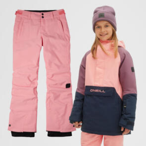 ONEILL SNOW GIRLS ANORAK JACKET + CHARM PANTS CONCH SHELL