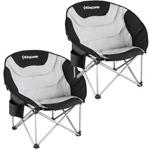 KINGCAMP CHERRY PADDED CAMPING CHAIR (TWIN PACK)