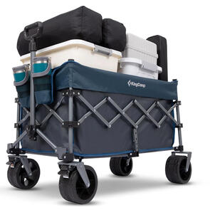 KING CAMP HEAVY DUTY FOLDING WAGON BLUE GREY