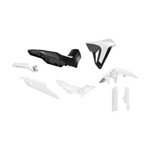 RTECH KITALP-BN0-024 RTECH PLASTICS KIT RTECH 6 PIECE WHITE BLACK HONDA XLV750 TRANSALP