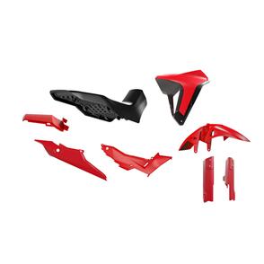 RTECH KITALP-RS0-024 RTECH PLASTICS KIT RTECH 6 PIECE RED BLACK HONDA XLV750 TRANSALP