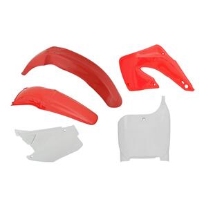 RTECH PLASTICS RTECH FRONT/REAR FENDERS SIDEPANELS RADIATOR SHROUDS&FRONT NUMBERPLATE  HONDA CR125R CR250R