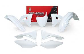 RTECH PLASTICS KIT RTECH 6 PIECE INCLUDES AIRBOX COVERS CRF450RX  17-18  WHITE