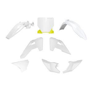 RTECH KITHSQ-OEM-885 RTECH PLASTICS KIT RTECH 6 PIECE WHITE YELLOW GREY HUSQVARNA TC85 2025
