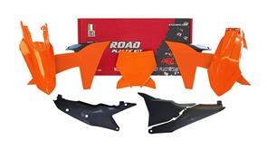 RTECH KITKTM-AR0-123 RTECH PLASTICS KIT RTECH 6 PIECE ORANGE BLACK KTM SX SX-F XC XC-F