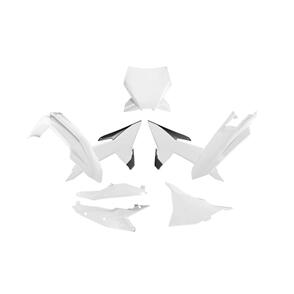 RTECH KITKTM-BN0-025 RTECH PLASTICS KIT RTECH 6 PIECE WHITE BLACK KTM SX SXF
