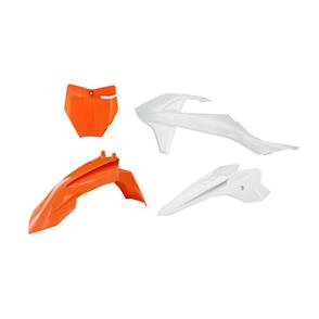RTECH KITKTM-BN0-050 RTECH PLASTICS KIT RTECH 4 PIECE WHITE KTM SX50 SX-E-3 SX-E-5