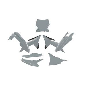 RTECH KITKTM-GR0-025 RTECH PLASTICS KIT RTECH 6 PIECE GREY BLACK KTM SX SXF