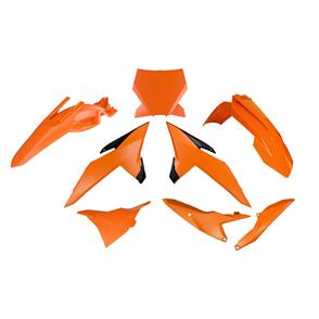 RTECH KITKTM-OEM-885 PLASTICS KIT RTECH 6 PIECE ORANGE BLACK KTM 85SX 25-ON