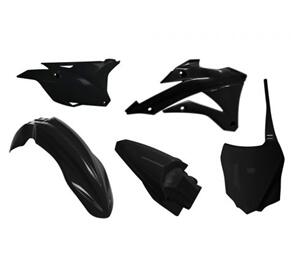 RTECH PLASTICS KIT RTECH FRONT/REAR FENDER SIDE PANEL RADIATOR SHROUD& FRONT NUMBERPLATE KAWASAKI KX85 1