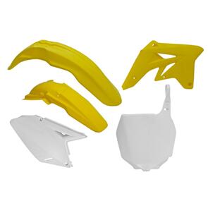RTECH PLASTICKIT RTECH FRONT&REAR FENDERS SIDEPANELS&RADIATOR SHROUDS&FRONT NUMBERPLATE SUZUKIRMZ250 07-09