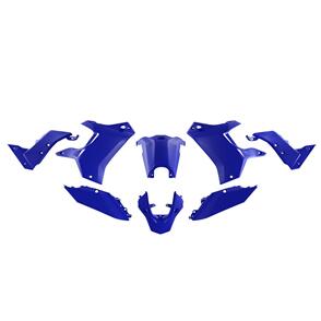 RTECH PLASTIC KIT RTECH REAR FENDER SIDEPANELS & RADIATOR SHROUDS GAS TANK COVER YAMAHA XT700Z 19-24 BLUE