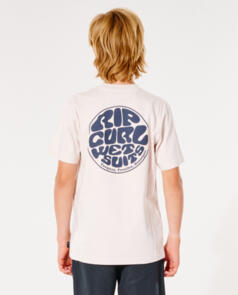 RIP CURL WETSUIT ICON TEE BOY DUSTY ROSE